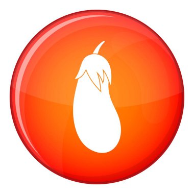 Patlıcan simgesi, düz stil