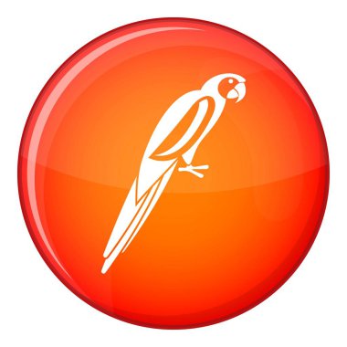 Papağan simgesi, düz stil