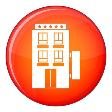 Beş yıldızlı otel simgesi, düz stil