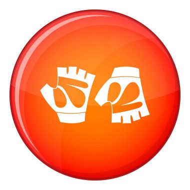 Eldiven simgesi, düz stil Bisiklete binme