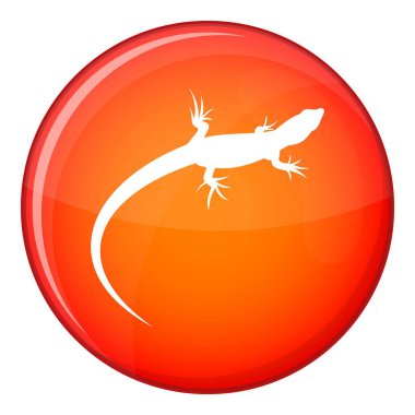 Kertenkele simgesi, düz stil