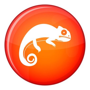 Bukalemun simgesi, düz stil