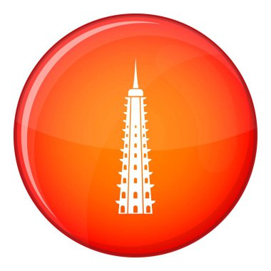 Tapınağı kutsal kişilerin resmi, düz stil