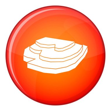 Pirinç alan simgesi, düz stil