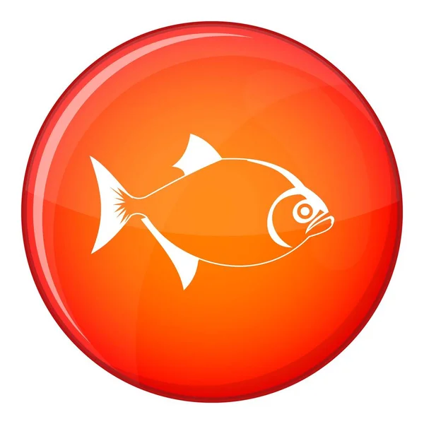 stock vector Fish icon, flat style