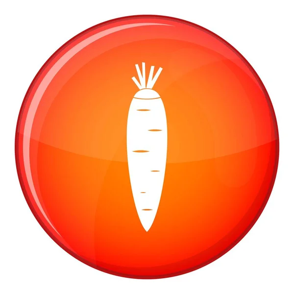 Icono de zanahoria, estilo plano — Archivo Imágenes Vectoriales