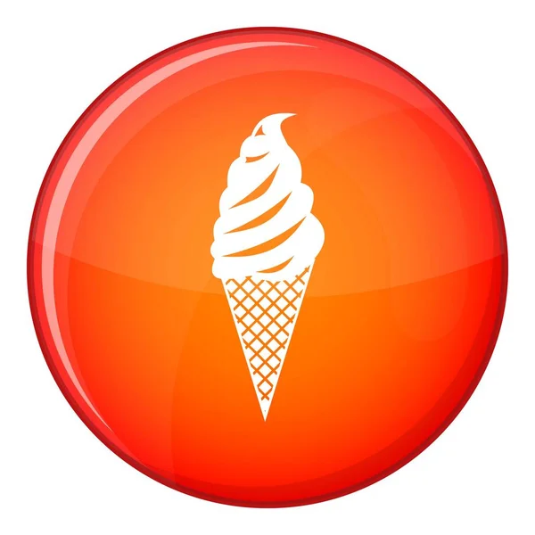 Fagylalt ikon, lapos stílus — Stock Vector