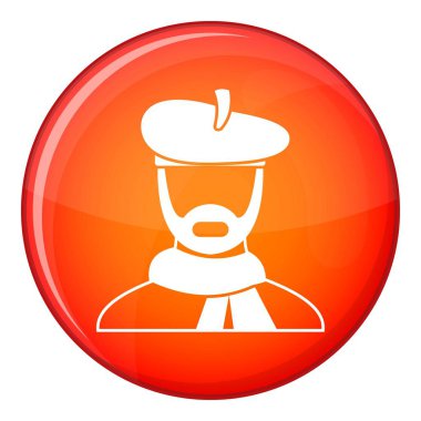 Sanatçı simge, düz stil