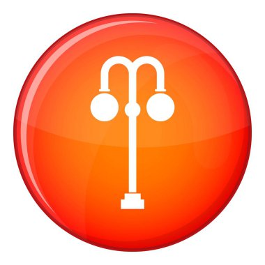 Sokak lambası simgesi, düz stil