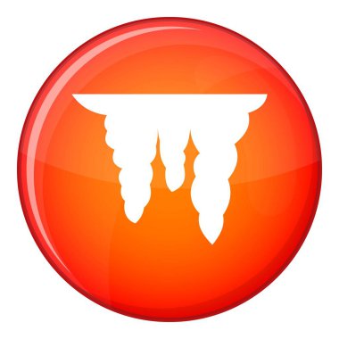 Buz sarkıtları simgesi, düz stil