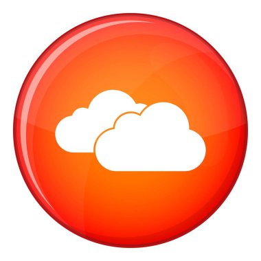 Bulutlar simgesi, düz stil