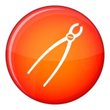 Diş çıkarma aracı simgesini, düz stil