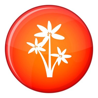 Palmiye ağaç simgesiyle, düz stil