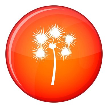 Palm chamaerops simgesi, düz stil