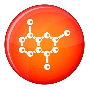 Molekül simgesi, düz stil