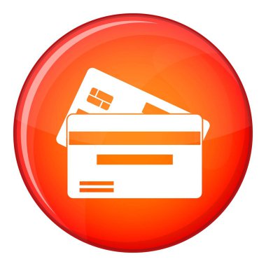 Kredi kartı simgesi, düz stil