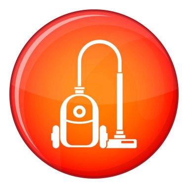 Elektrikli süpürge simgesi, düz stil