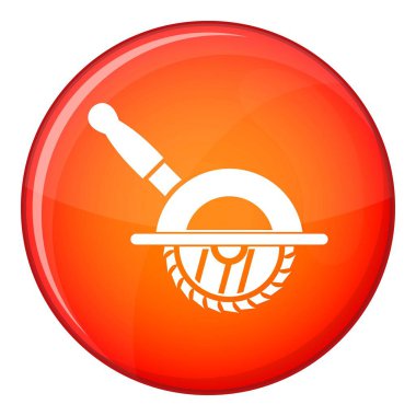 Dairesel testere simgesi, düz stil