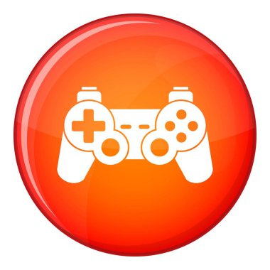 Oyun kumandası simgesi, düz stil