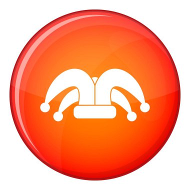 Palyaço şapkası Icon, düz stil