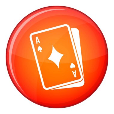 İskambil simgesi, düz stil