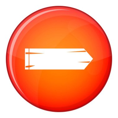 Kalın ok simgesi, düz stil