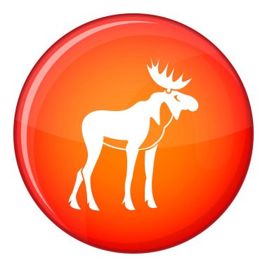 Geyik simgesi, düz stil