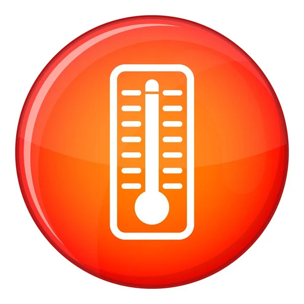 Thermometer indicates high temperature icon — Stock Vector
