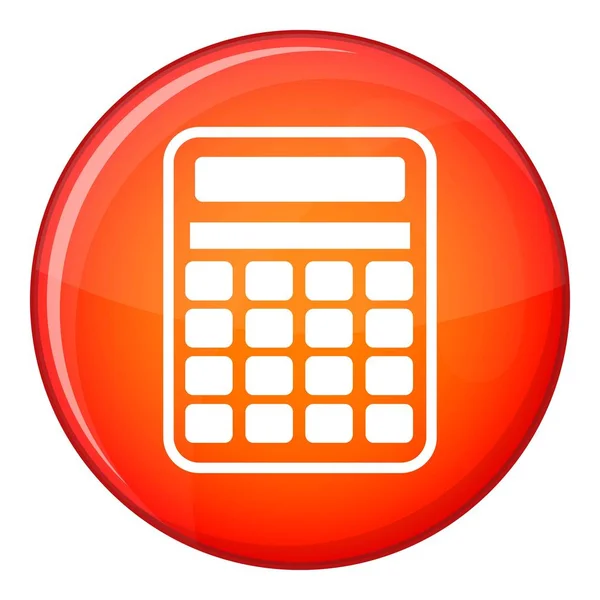 Calculator icoon, platte stijl — Stockvector