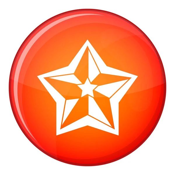 Icono estrella, estilo plano — Vector de stock