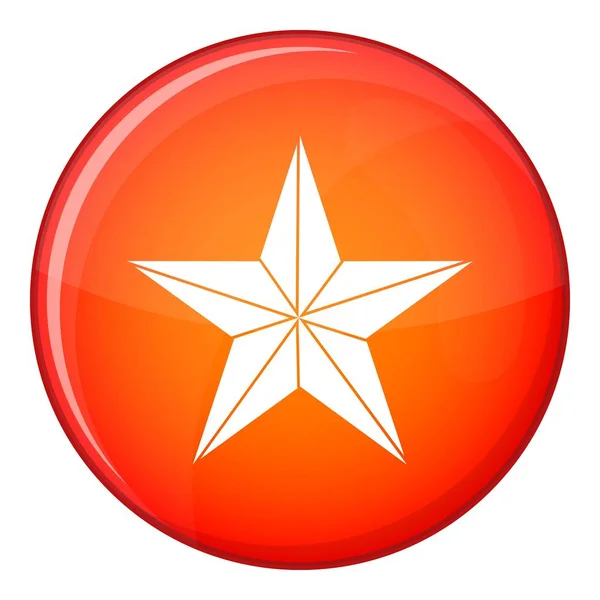 Star icon, flat style — Stock Vector