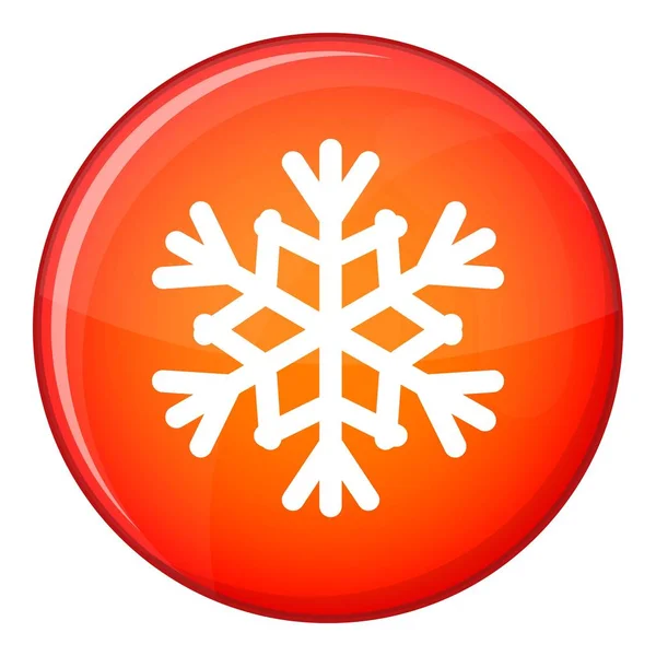 Icona fiocco di neve, stile piatto — Vettoriale Stock