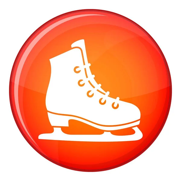 Icône de patins, style plat — Image vectorielle