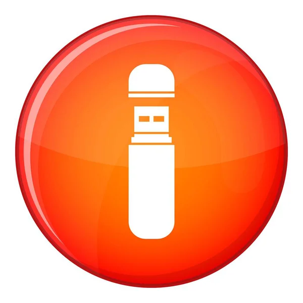 Icono de unidad flash USB, estilo plano — Archivo Imágenes Vectoriales