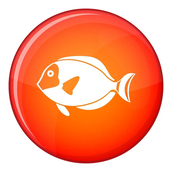 Surgeon fish icon, flat style — Stock Vector