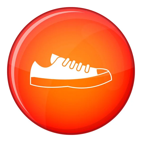 Sneakers pictogram, vlakke stijl — Stockvector