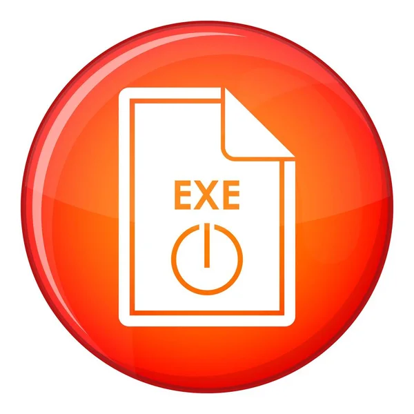 Archivo icono EXE, estilo plano — Vector de stock