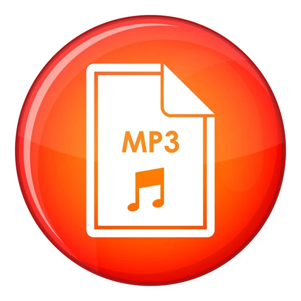 Arquivo ícone MP3, estilo plano —  Vetores de Stock
