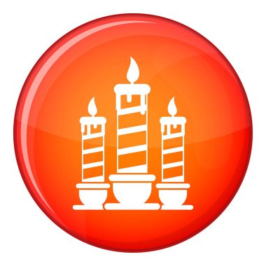 Festival mumlar simgesi, düz stil