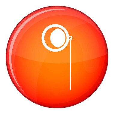 Tek gözlük simgesi, düz stil