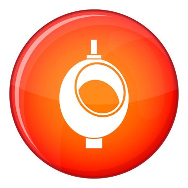 Pisuar veya çömleği erkekler simgesi, düz stil