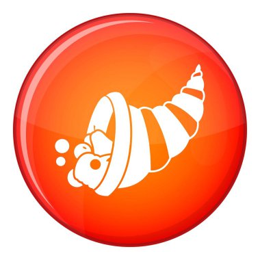 Şükran günü bereket simgesi, düz stil