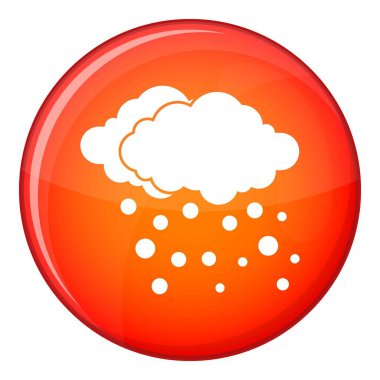 Bulut ve kar simgesi, düz stil