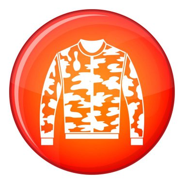 Kamuflaj ceketi simgesi, düz stil