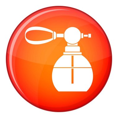 Buharlaştırıcı simgesi, düz stil ile parfüm şişesi