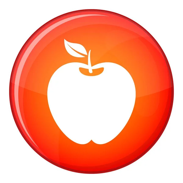 Ícone de maçã, estilo plano — Vetor de Stock