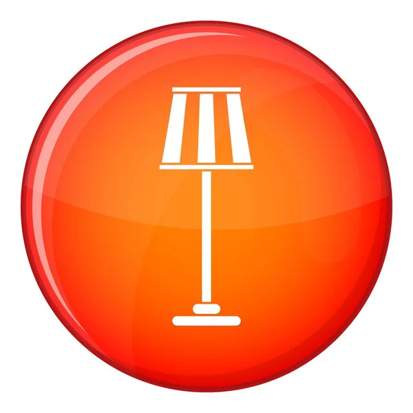 Icono de la lámpara de pie, de estilo plano — Archivo Imágenes Vectoriales