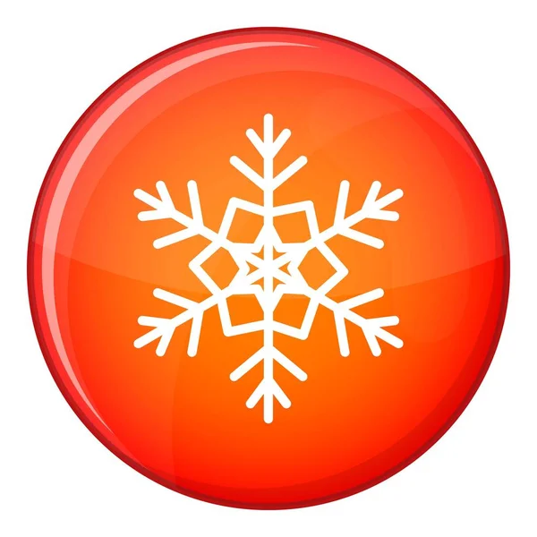 Νιφάδα χιονιού εικονίδιο, επίπεδη στυλ — Διανυσματικό Αρχείο