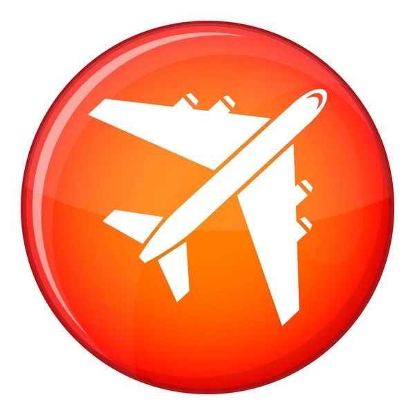 Yolcu uçağı simgesi, düz stil — Stok Vektör