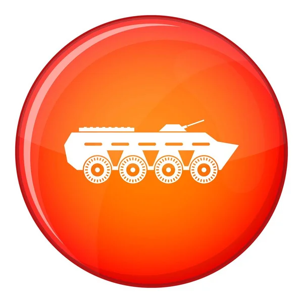 육군 전투 탱크 아이콘, 평면 스타일 — 스톡 벡터